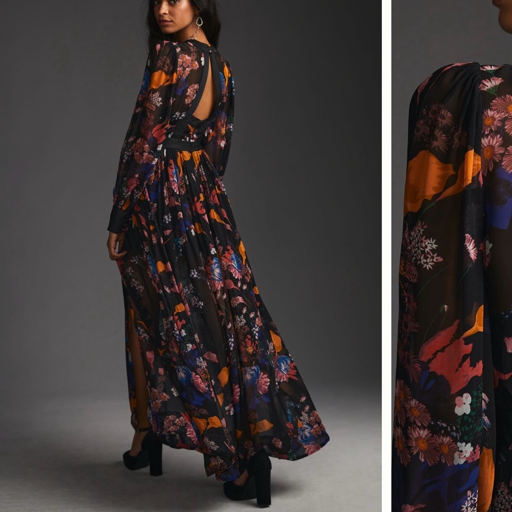 Mauve Maxi dress Anthropologie